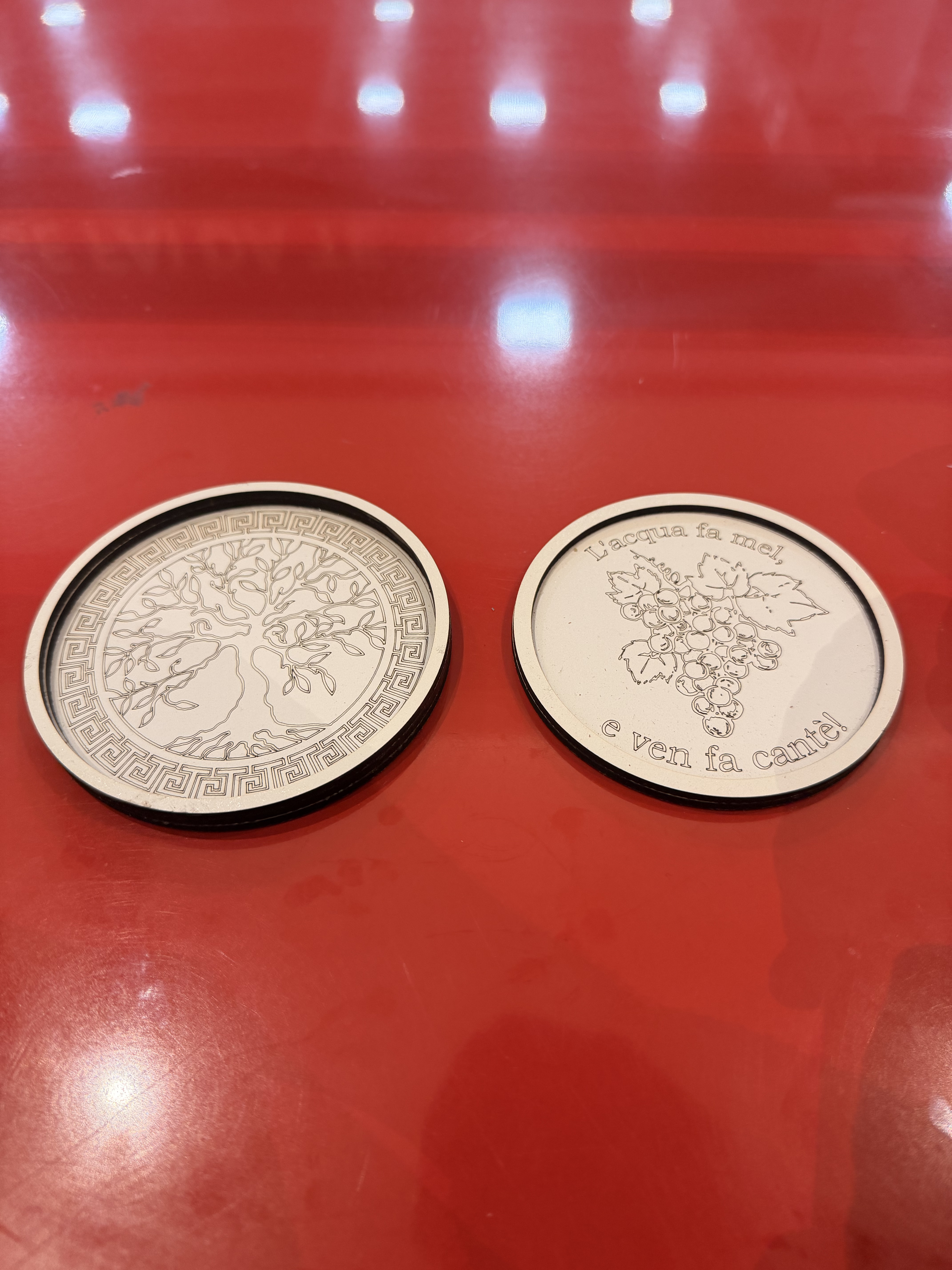 Sottobottiglie in Legno